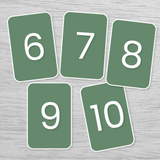 Set flashcards descargables números