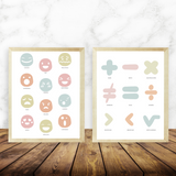 Set de posters descargables marfil