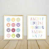 Set de posters descargables acuarela