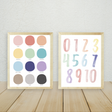 Set de posters descargables acuarela