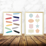 Set de posters descargables marfil