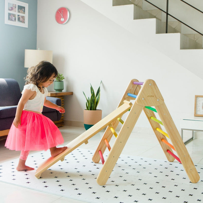 TRIÁNGULO PARA ESCALAR CHICO CON RAMPA REVERSIBLE